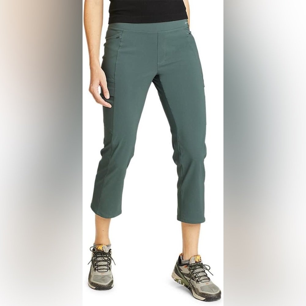 Women's Eddie Bauer Incline Collection Utility Capri in Dragonfly Size 4 NWT